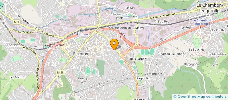 localisation de l'entreprise MADAME MANON CHARRE  FIRMINY