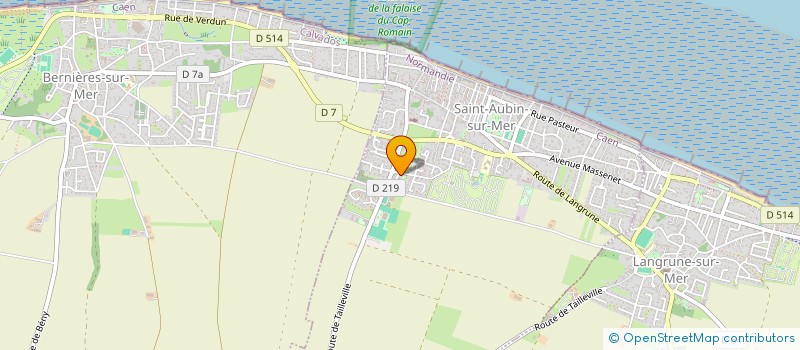 localisation de l'entreprise MADAME MANON CHATELET  SAINT-AUBIN-SUR-MER