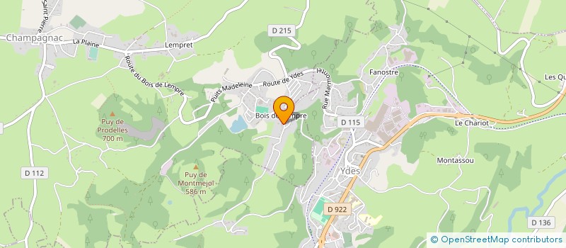 localisation de l'entreprise MADAME MANON CHAVINIER à CHAMPAGNAC