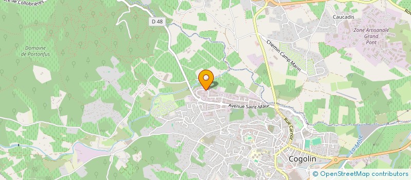 localisation de l'entreprise MADAME MANON CHIQUET à COGOLIN