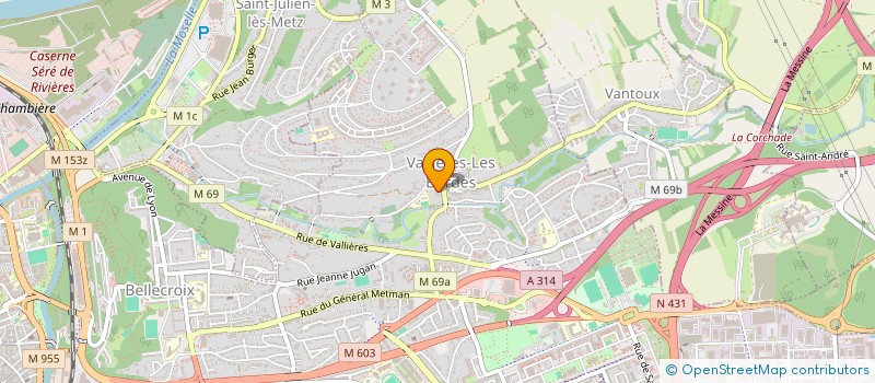 localisation de l'entreprise MADAME MANON CHOUET  METZ