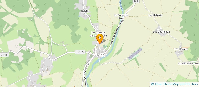 localisation de l'entreprise MADAME MANON CHOUX  TREIGNY-PERREUSE-SAINTE-COLOMBE