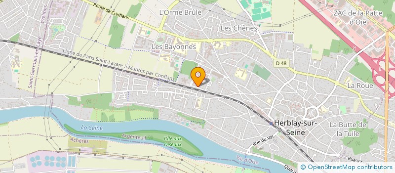 localisation de l'entreprise MADAME MANON COHU  HERBLAY-SUR-SEINE