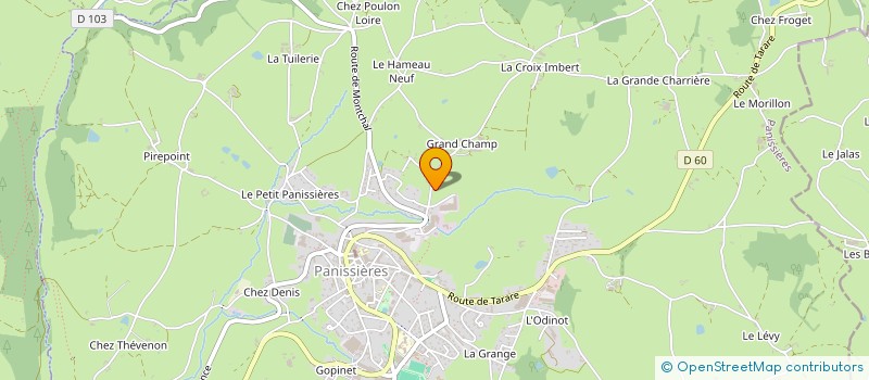 localisation de l'entreprise MADAME MANON COLLAY  PANISSIERES