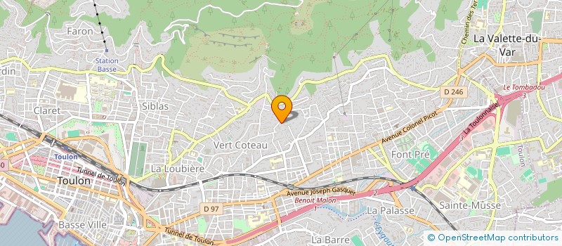 localisation de l'entreprise MADAME MANON COMBAUD  TOULON