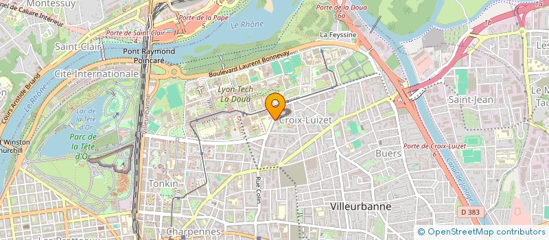 localisation de l'entreprise MADAME MANON CONSTANTIN  VILLEURBANNE