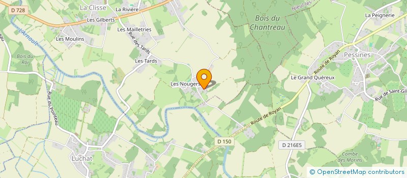 localisation de l'entreprise MADAME MANON CONSTANTIN  LA CLISSE