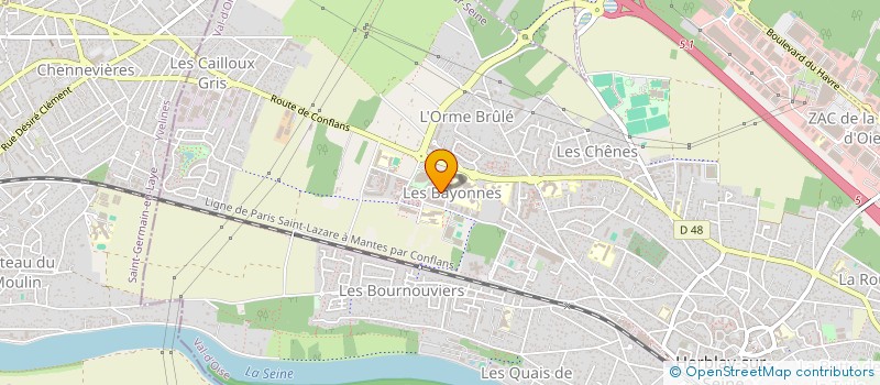 localisation de l'entreprise MADAME MANON COTTIN  HERBLAY-SUR-SEINE