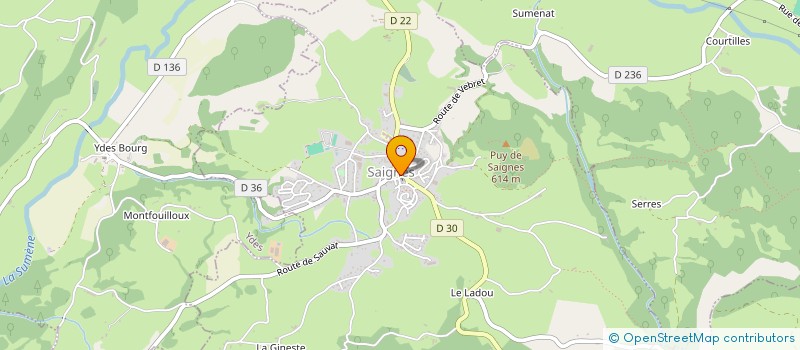 localisation de l'entreprise MADAME MANON COUDERC à SAIGNES