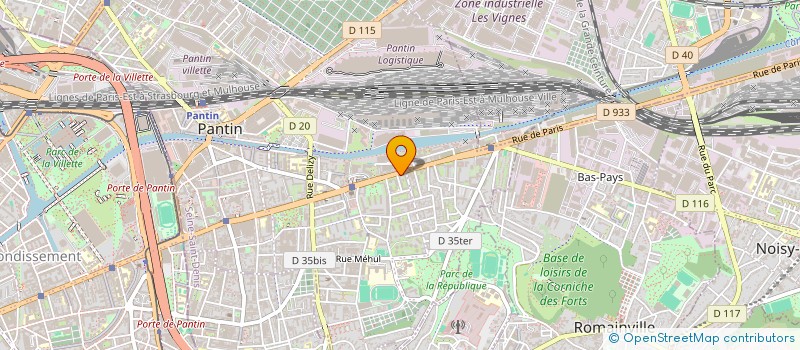 localisation de l'entreprise MADAME MANON COULOMBE  PANTIN