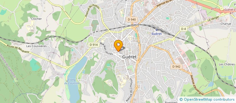 localisation de l'entreprise MADAME MANON COUMONT à GUERET
