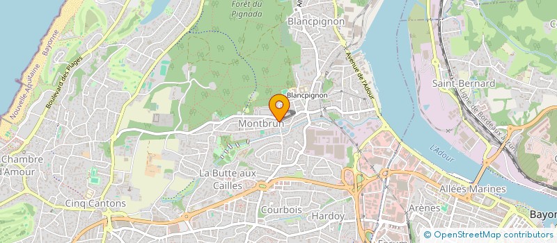 localisation de l'entreprise MADAME MANON COUMOUL  ANGLET