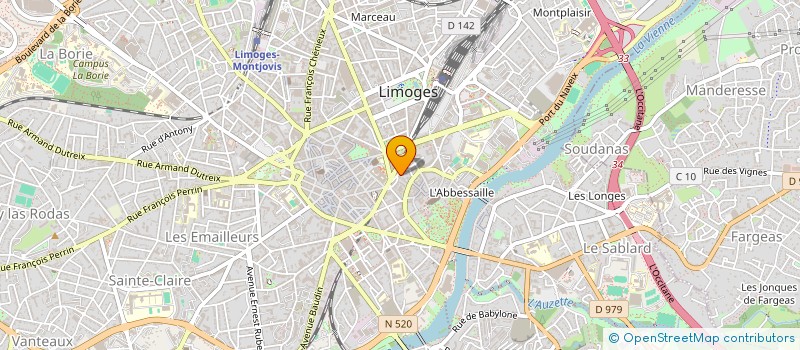 localisation de l'entreprise MADAME MANON COUVIDAT à LIMOGES