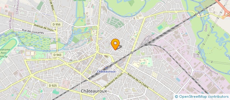 localisation de l'entreprise MADAME MANON COUVREUX à CHATEAUROUX