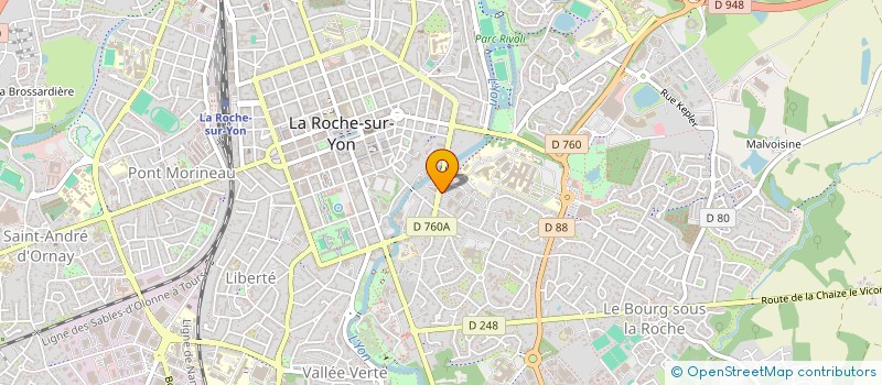 localisation de l'entreprise MADAME MANON CREPEAU  LA ROCHE-SUR-YON