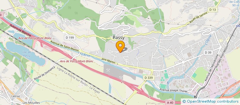 localisation de l'entreprise MADAME MANON CROZ  PASSY