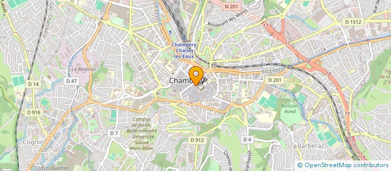 localisation de l'entreprise MADAME MANON DACQUIN  CHAMBERY