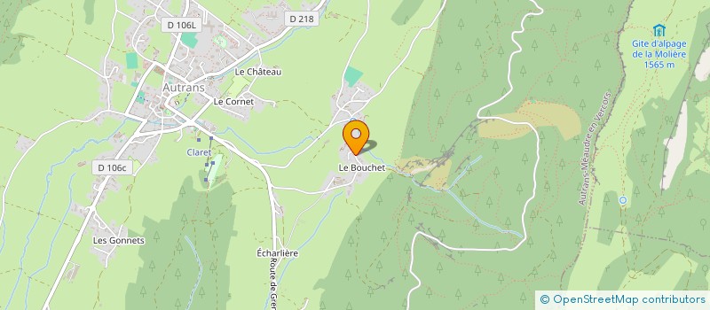 localisation de l'entreprise MADAME MANON DALBAN-PILON  AUTRANS-MEAUDRE EN VERCORS