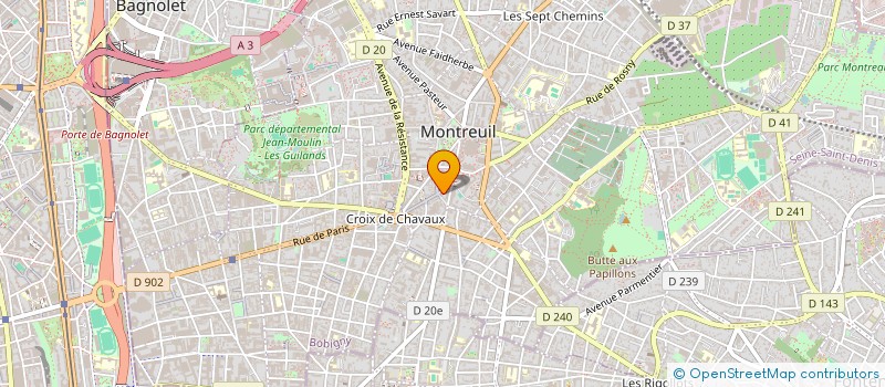 localisation de l'entreprise MADAME MANON DALMAND à MONTREUIL