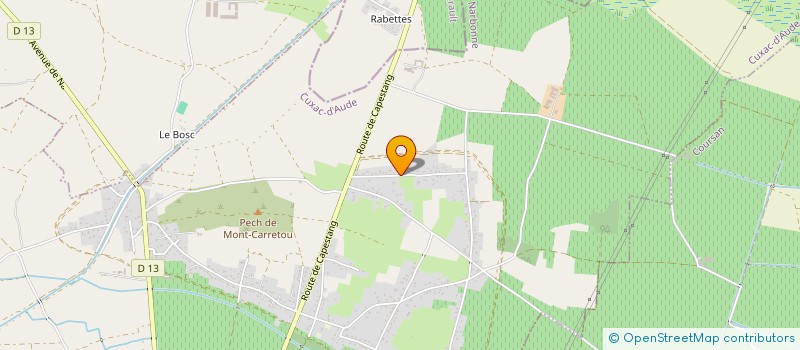 localisation de l'entreprise MADAME MANON DAMIENS  CUXAC-D'AUDE