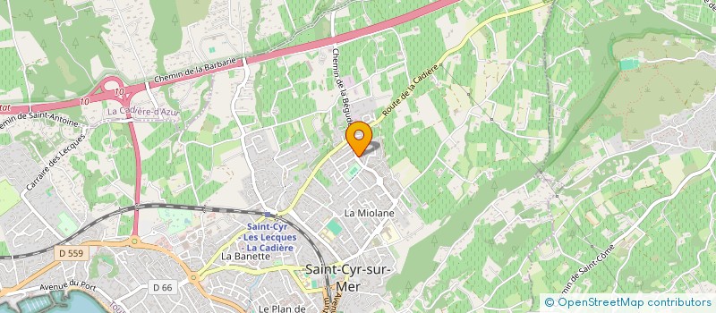 localisation de l'entreprise MADAME MANON DAMONGEOT à SAINT-CYR-SUR-MER