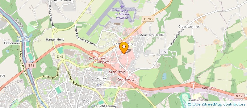 localisation de l'entreprise MADAME MANON DANIEL  MORLAIX