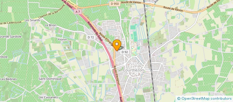 localisation de l'entreprise MADAME MANON DAVO  COURTHEZON