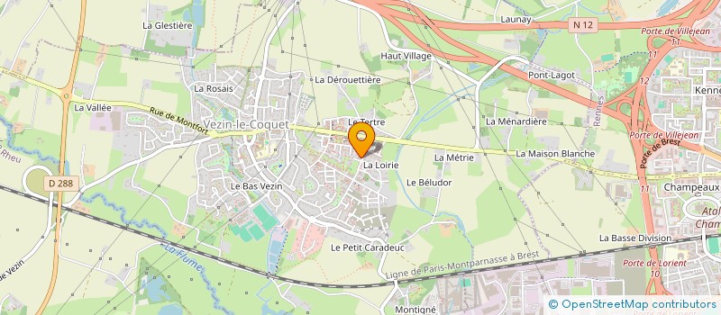 localisation de l'entreprise MADAME MANON DAVY  VEZIN-LE-COQUET