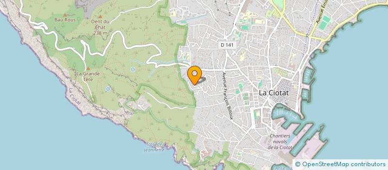 localisation de l'entreprise MADAME MANON DE ANDRADE  LA CIOTAT