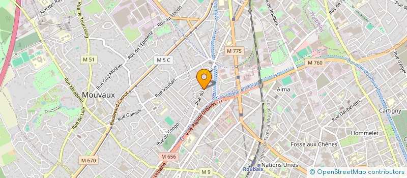localisation de l'entreprise MADAME MANON DEFOURNY à TOURCOING