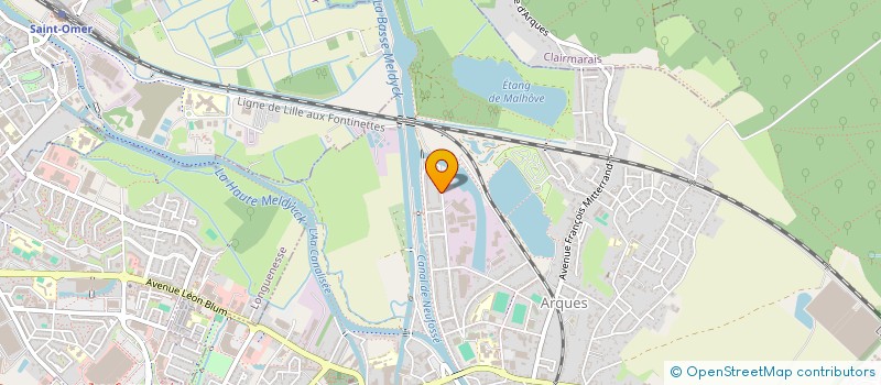 localisation de l'entreprise MADAME MANON DELBREUVE  ARQUES