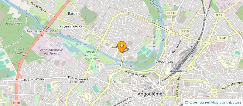 localisation de l'entreprise MADAME MANON DELERIS à ANGOULEME