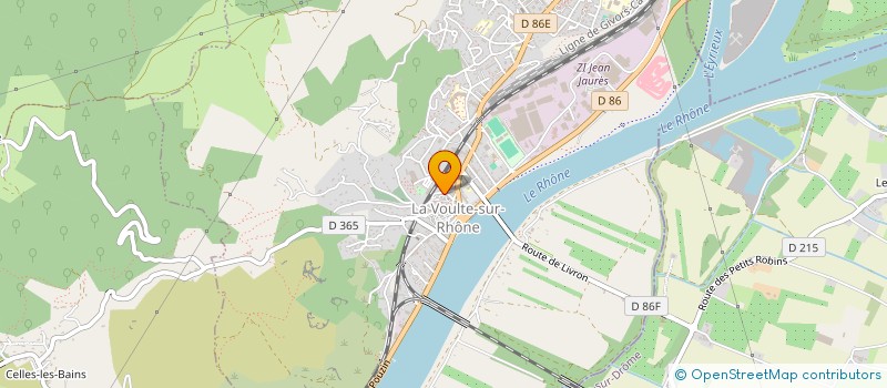 localisation de l'entreprise MADAME MANON DELFAUD  LA VOULTE-SUR-RHONE