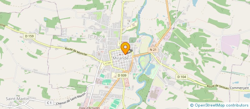 localisation de l'entreprise MADAME MANON DELOBELLE  MIRANDE