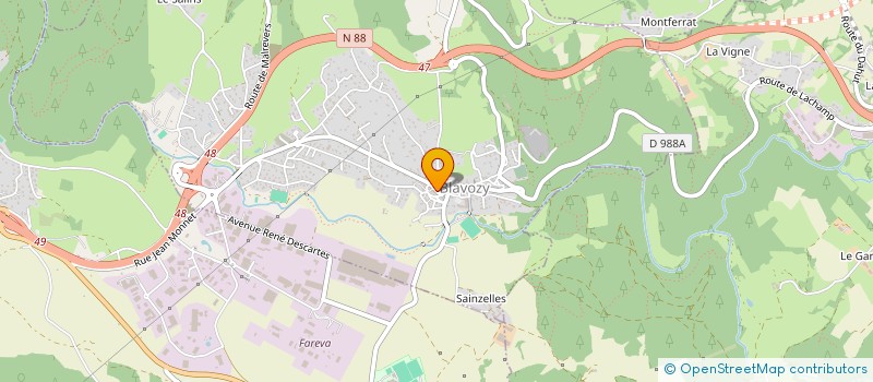 localisation de l'entreprise MADAME MANON DELPIEU  BLAVOZY