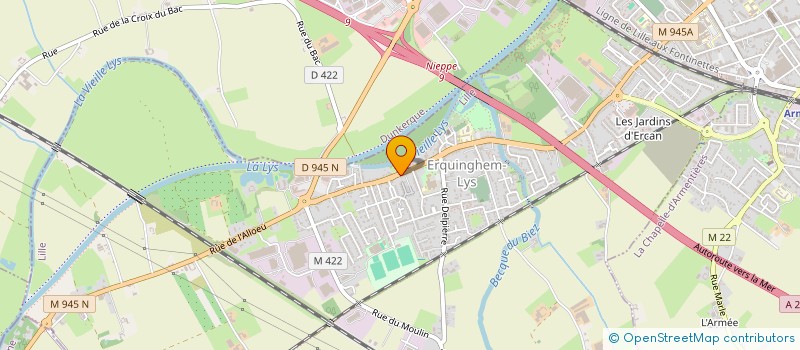 localisation de l'entreprise MADAME MANON DEMORA  ERQUINGHEM-LYS