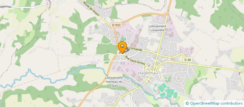 localisation de l'entreprise MADAME MANON DHAUSSY  HAGETMAU