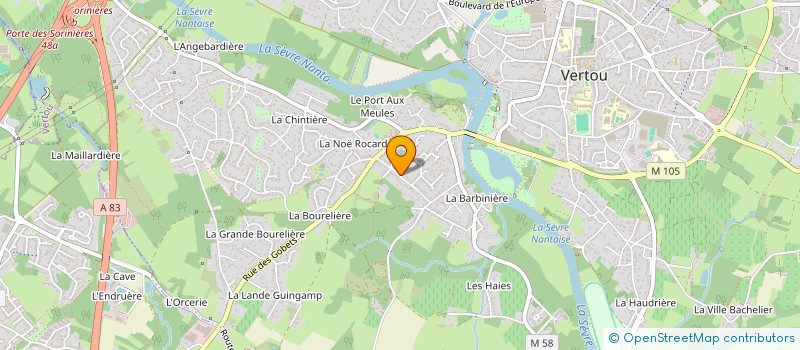 localisation de l'entreprise MADAME MANON DIEUDONNE  VERTOU