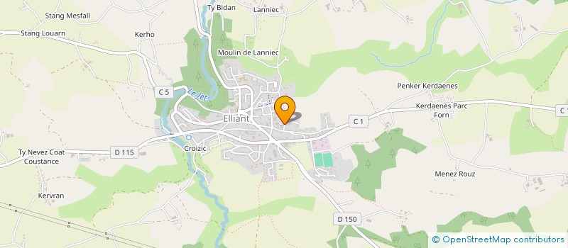 localisation de l'entreprise MADAME MANON DONNARD  ROSPORDEN