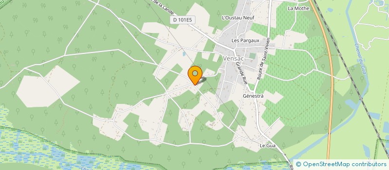 localisation de l'entreprise MADAME MANON DUBERGEY  VENSAC