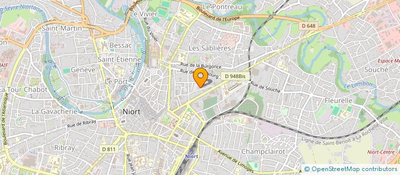 localisation de l'entreprise MADAME MANON DUBREUIL à NIORT