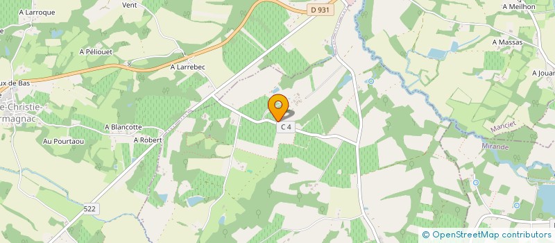 localisation de l'entreprise MADAME MANON DUFFOUR  CRAVENCERES