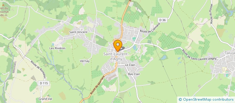 localisation de l'entreprise MADAME MANON DUFIEFS  SAINT-LAURENT-D'AGNY