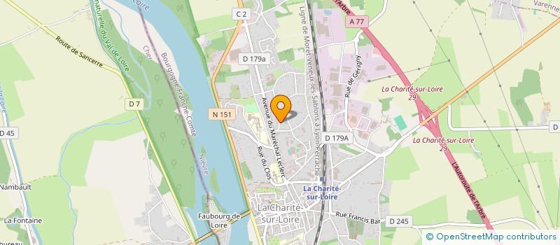 localisation de l'entreprise MADAME MANON DUFOUR  LA CHARITE SUR LOIRE