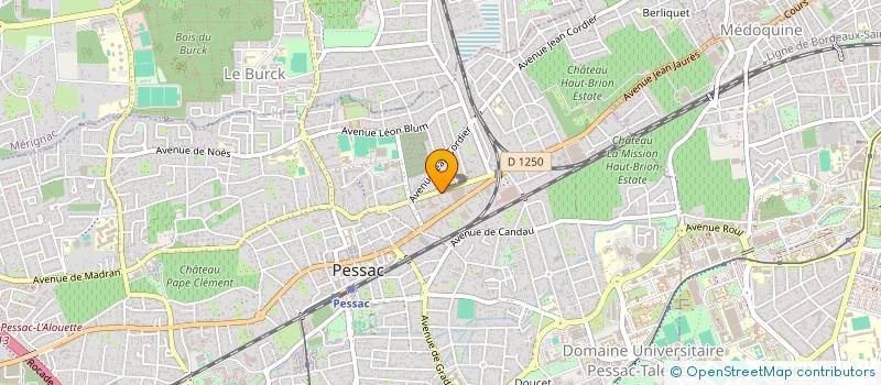 localisation de l'entreprise MADAME MANON DUMARTIN  TALENCE