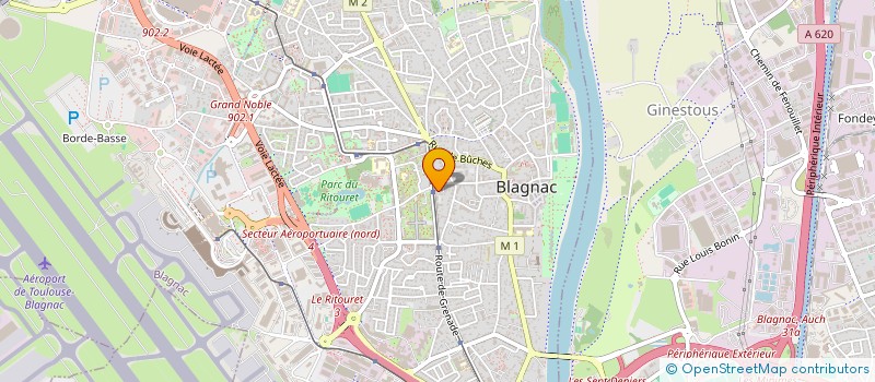 localisation de l'entreprise MADAME MANON DUNAC  BLAGNAC