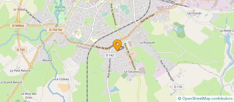 localisation de l'entreprise MADAME MANON DUPIN  POMPAIRE