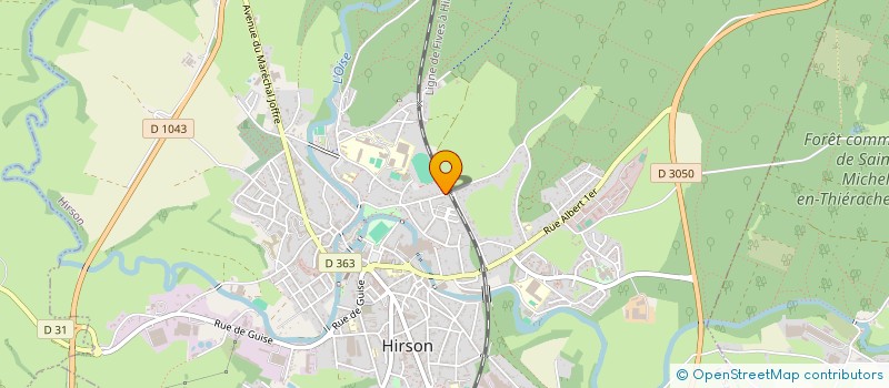 localisation de l'entreprise MADAME MANON DUPONT  HIRSON