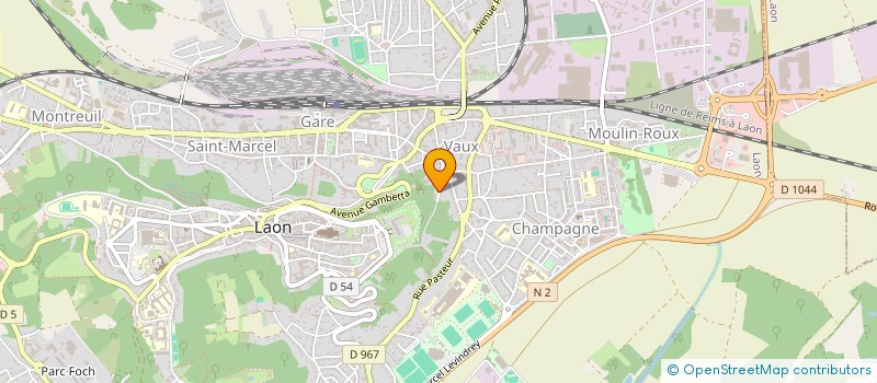 localisation de l'entreprise MADAME MANON DUPONT à LAON