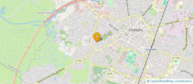 localisation de l'entreprise MADAME MANON DUPONT à CHALLANS